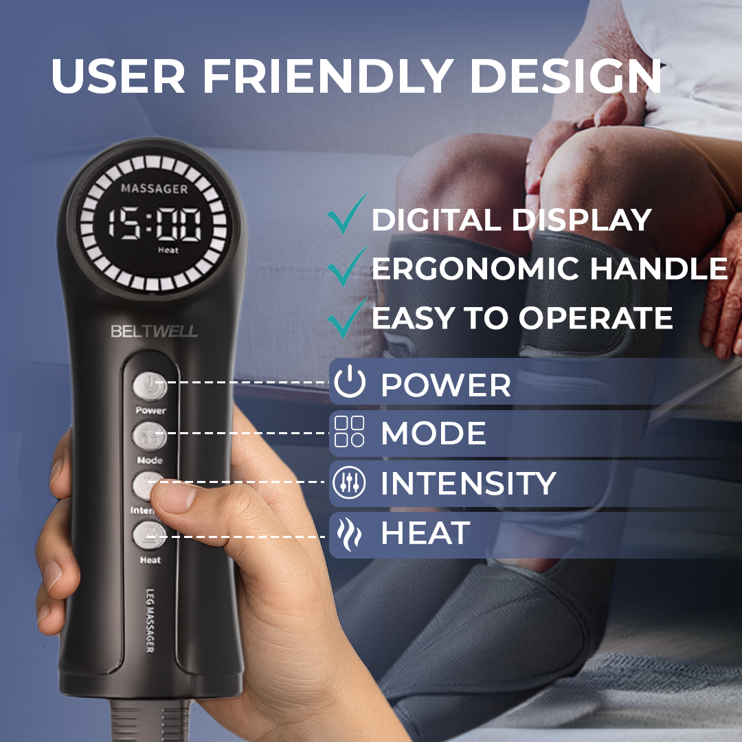 LymfoAir™ PRO - Leg Air Compression Boots With Heat & 3 Massage Modes