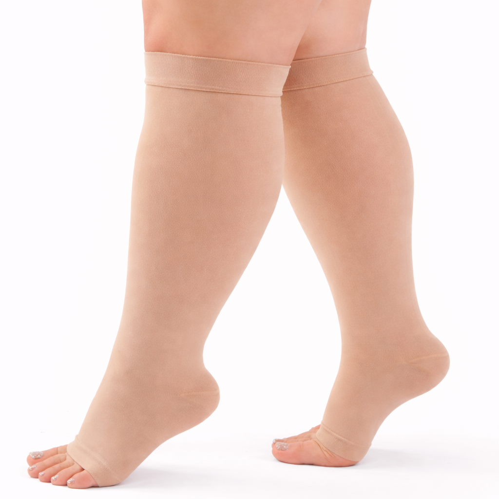 Beltwell® The Original Extra Wide Toeless Compression Socks