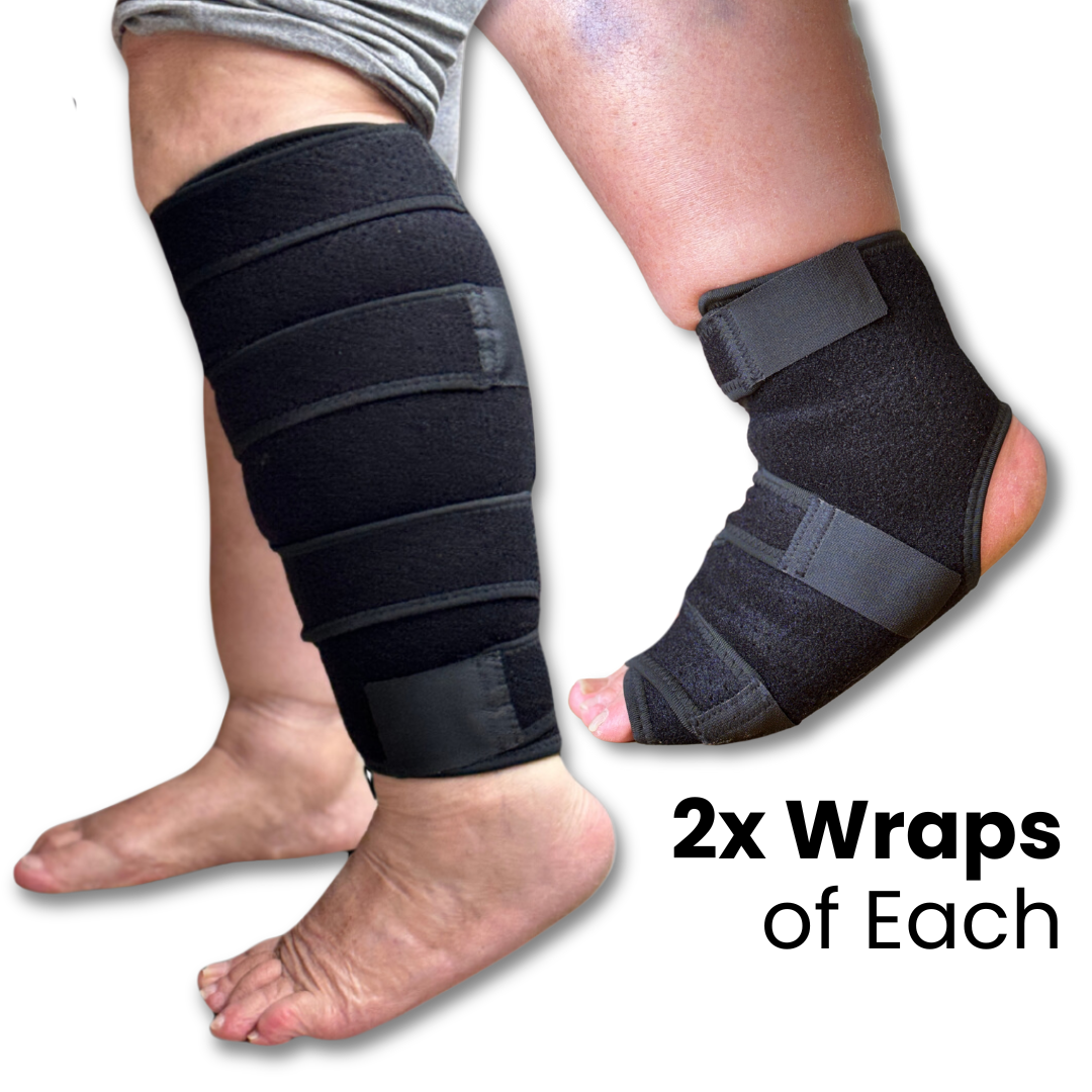 The Compression System For The Feet & Calves (2 pack Each) |  BLACK