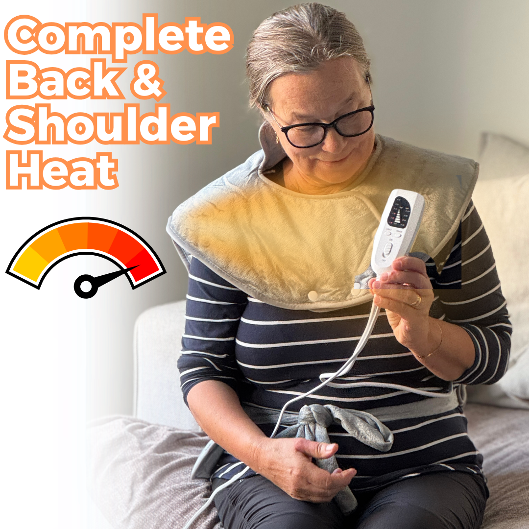 Beltwell® - The Weighted Back & Shoulders Heating Pad With New Heat-Relief 2.0 Technology