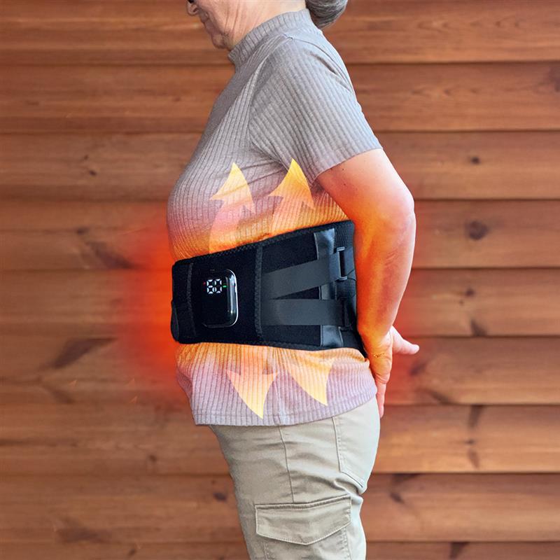 Lumboheat™ Heated Rechargeable & Cordless Lower Back Brace With Massage