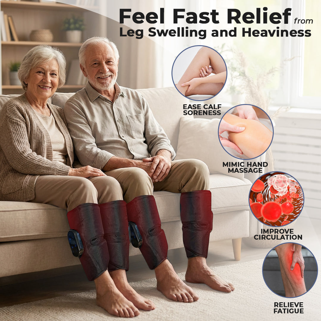 LymfoAir™ Air Compression Massager 2.0 | EMS, Heat, & Wireless & Rechargeable