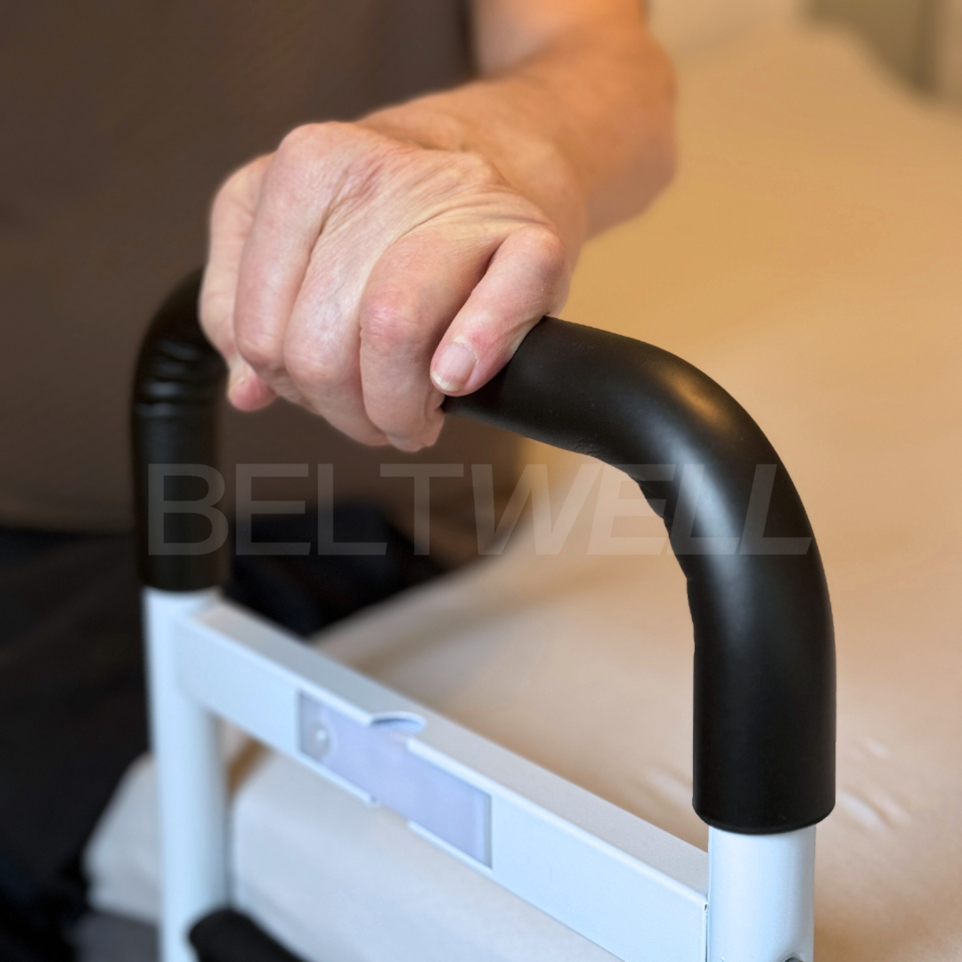 Beltwell® - Bedrail Guard For Preventing Rolling Out Of Bed & Getting Out Of Bed Easier - Added LED Light