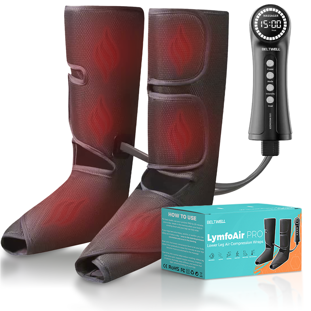 LymfoAir™ PRO - Leg Air Compression Boots With Heat & 3 Massage Modes