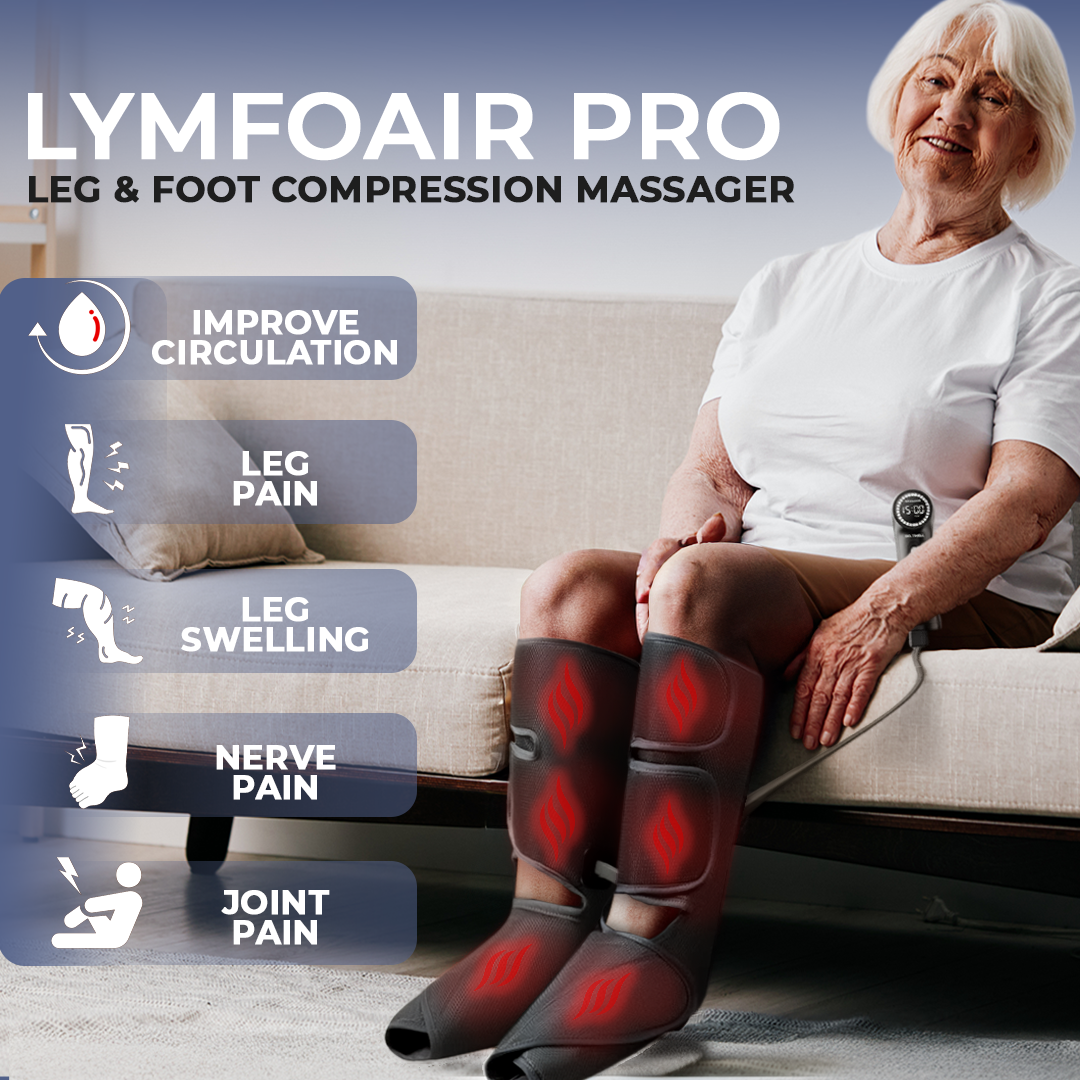 LymfoAir™ PRO - Leg Air Compression Boots With Heat & 3 Massage Modes