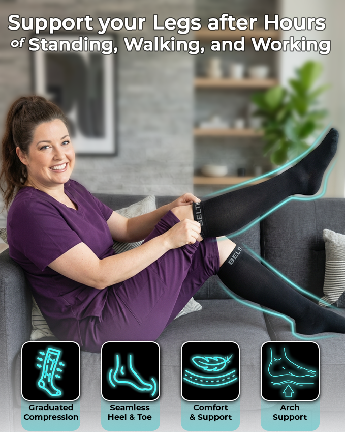 Beltwell® - Wide Compression Socks 20-30 mmhg