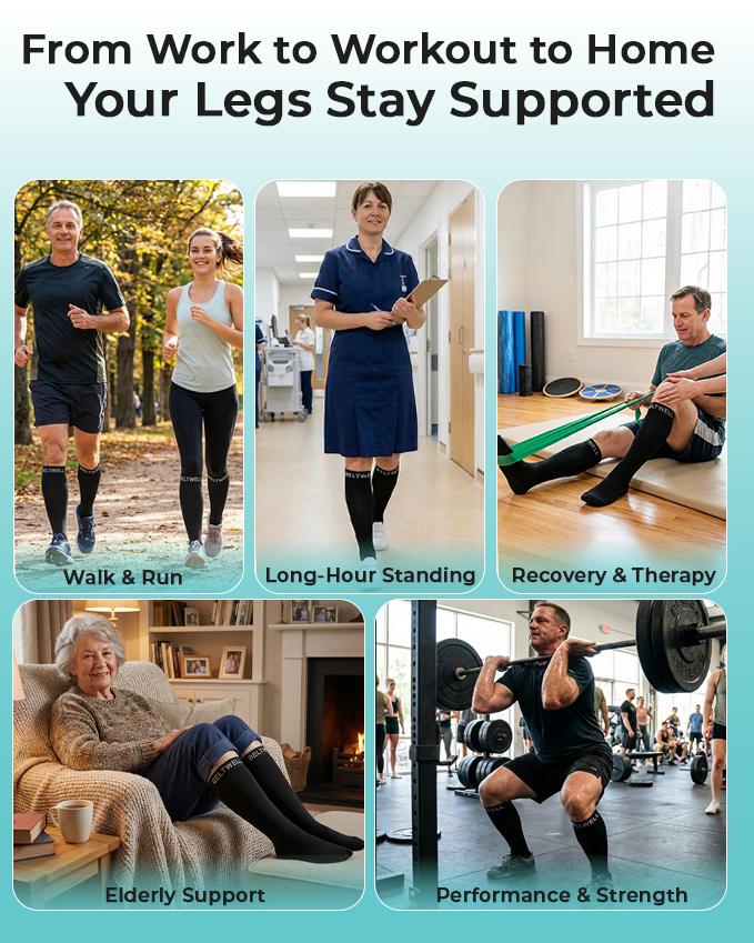 Beltwell® - Wide Compression Socks 20-30 mmhg