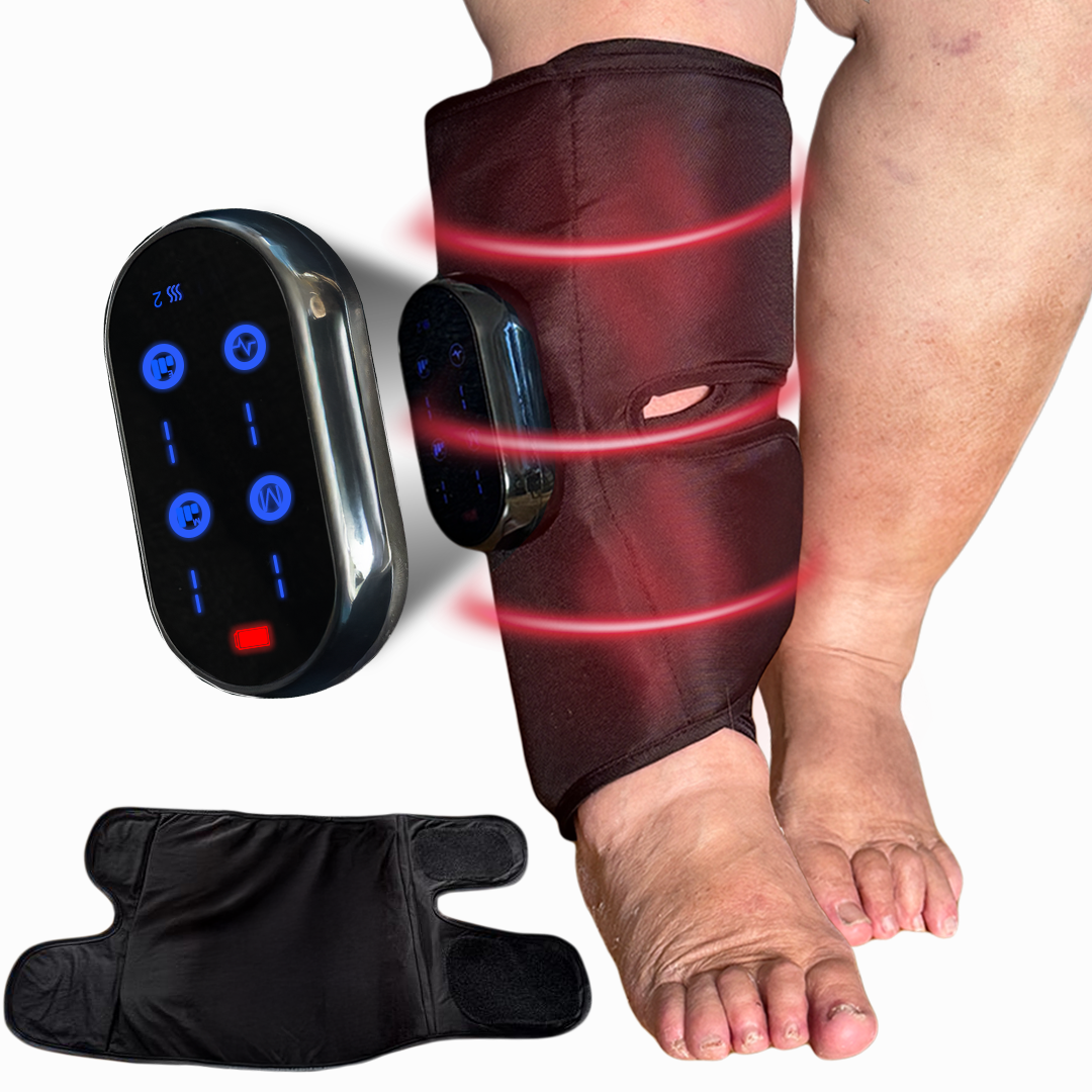 LymphoAir™ The New Air Compression Calf Wraps 2.0 | EMS, Heat, & Wireless & Rechargeable